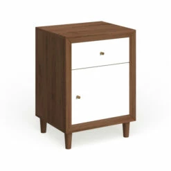 Discount 🔥 Carson Carrington Trollhattan Mid-century Single-drawer Nightstand 👍