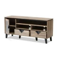 Outlet 😀 Carson Carrington Faaborg Light Brown Wood 2-Drawer 55-Inch TV Stand 👍 -Carson Carrington Sales unnamed file 489