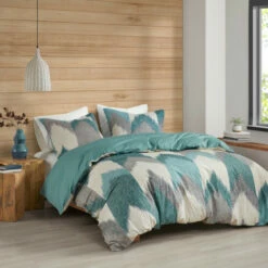 Outlet ⌛ Carson Carrington Kallaste Aqua Cotton Printed Comforter 3-piece Set 😍 -Carson Carrington Sales unnamed file 4890