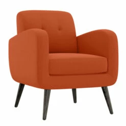 Outlet 😍 Carson Carrington Keflavik Mid-century Orange Linen Arm Chair 🎁 -Carson Carrington Sales unnamed file 4898