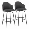Coupon 😉 Carson Carrington Valsatra Upholstered Fixed-Height Counter Stool With Black Metal Base - Set Of 2 Charcoal Fabric 🎁 -Carson Carrington Sales unnamed file 4904