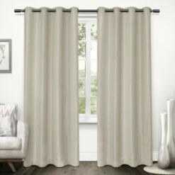 Deals 🥰 Carson Carrington Karins Tweed Textured Linen Blackout Curtain Panel Pair Winer White 👍 -Carson Carrington Sales unnamed file 4919
