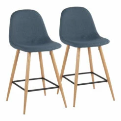 New 👏 Carson Carrington Stone Natural Counter Stool - Set Of 2 Charcoal/natural 🎁 -Carson Carrington Sales unnamed file 4922
