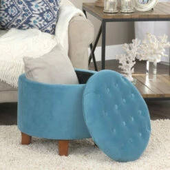 Best reviews of 🤩 Carson Carrington Hare Large Round Button-tufted Storage Ottoman Tan 😉