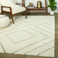 Top 10 ๐ฅ Carson Carrington Islandsberg Neutral Geometric Indoor Area Rug Cream ๐
