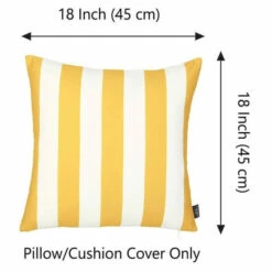 Promo ❤️ Carson Carrington Geometric Yellow Stripes 18-inch Throw Pillow Cover 🎁 -Carson Carrington Sales unnamed file 5088