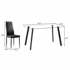 Brand new 😀 Carson Carrington Kaantojarvi 5-pc. Dining Table Set White 🎁 -Carson Carrington Sales unnamed file 5096