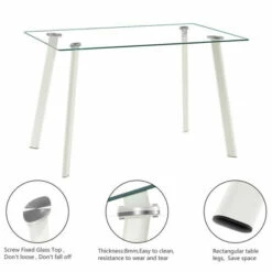 Brand new 😀 Carson Carrington Kaantojarvi 5-pc. Dining Table Set White 🎁 -Carson Carrington Sales unnamed file 5098