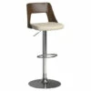 Promo ⌛ Carson Carrington Paula Mid-century Modern Swivel Adjustable Bar Stool Cream ❤️