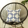 Brand new 🎁 Carson Carrington Geometric Blue Squares 18-inch Throw Pillow Cover 🤩