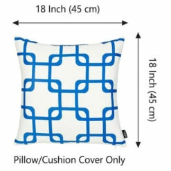 Brand new 🎁 Carson Carrington Geometric Blue Squares 18-inch Throw Pillow Cover 🤩 -Carson Carrington Sales unnamed file 5136