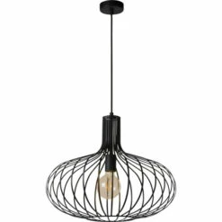 Discount 💯 Carson Carrington Tafle Black Iron Pendant Light ⌛