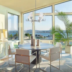 Brand new 👏 Carson Carrington Hjuken 6-light Industrial Brushed Nickel Chandelier ✨ -Carson Carrington Sales unnamed file 5243