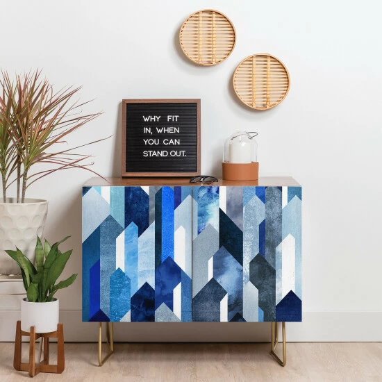 Budget ๐ Carson Carrington Hjaelmared Modern/Contemporary Blue Credenza ๐ 8 Budget ๐ Carson Carrington Hjaelmared Modern/Contemporary Blue Credenza ๐ - Image 6