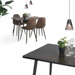 Promo 🤩 Carson Carrington Satenas Walnut Rectangular Dining Table - Brown 🌟 -Carson Carrington Sales unnamed file 5274