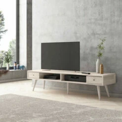 Best deal ✨ Carson Carrington Shorewood Mid Century Modern Wood TV Stand With Drawers Brown 🥰 -Carson Carrington Sales unnamed file 5309