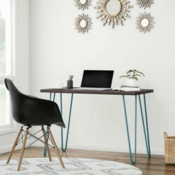 Best reviews of ✔️ Carson Carrington Sveggen Espresso/ Teal Retro Desk ⭐