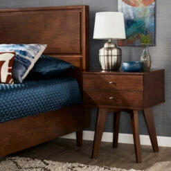 Best deal ❤️ Carson Carrington Jones Wenge 2-drawer Nightstand 😍