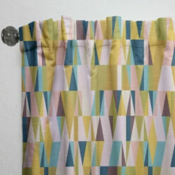 Budget 😀 Carson Carrington Labacka Triangular Retro Design Mid-CenturyCurtain Single Panel 🛒 -Carson Carrington Sales unnamed file 5370