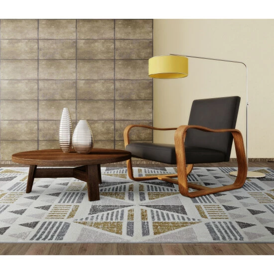 Outlet โญ Carson Carrington Mid-Century Modern Geometric Rug Ivory/mocha ๐ 5 Outlet โญ Carson Carrington Mid-Century Modern Geometric Rug Ivory/mocha ๐ - Image 3