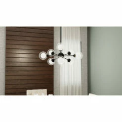 Coupon 🧨 Carson Carrington Haberga Earth Black 9-light Pendant 🥰