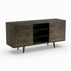 Budget 😉 Carson Carrington Hitra Mid-century 3-shelf TV Stand - 52 Inches Brown ⌛ -Carson Carrington Sales unnamed file 5419