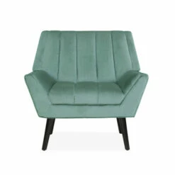 Buy 😉 Carson Carrington Abytorp Turquoise Blue Velvet Arm Chair 🔔 -Carson Carrington Sales unnamed file 5441