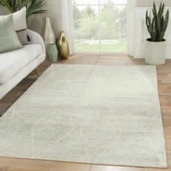 Flash Sale โ๏ธ Carson Carrington Ubbholmen Geometric Light Blue/ Ivory Runner Rug ๐คฉ