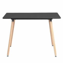 Hot Sale 😀 Carson Carrington Mid-Century Mordern Rectangular Dining Table Black 🎁 -Carson Carrington Sales unnamed file 5510