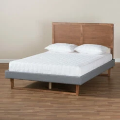 Best deal 😀 Carson Carrington Inglerud Upholstered Ash Walnut Wood Platform Bed ✨ -Carson Carrington Sales unnamed file 5530