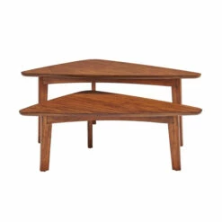 New 👏 Carson Carrington Yttertanger Triangular Mid-century Modern Nesting Tables (Set Of 2) ⌛ -Carson Carrington Sales unnamed file 5550