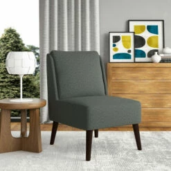 Promo 🧨 Carson Carrington Cailey Mid-Century Modern Accent Chair Heather Grey 😀 -Carson Carrington Sales unnamed file 5586