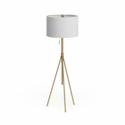 Best deal 💯 Carson Carrington Vasteras Adjustable Tripod Matte Gold Metal Floor Lamp ⌛ -Carson Carrington Sales unnamed file 5623