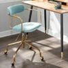 Wholesale ⌛ Carson Carrington Gallivare Velvet Task Chair - N/A Light Blue/gold ⌛