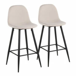 Best deal 🔔 Carson Carrington Stone Black Bar Stool - Set Of 2 Charcoal 😀