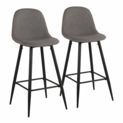 Best deal 🔔 Carson Carrington Stone Black Bar Stool - Set Of 2 Charcoal 😀 -Carson Carrington Sales unnamed file 5658