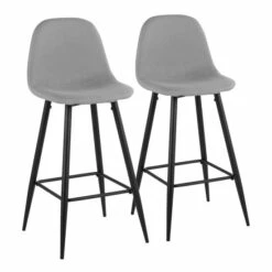 Best deal 🔔 Carson Carrington Stone Black Bar Stool - Set Of 2 Charcoal 😀 -Carson Carrington Sales unnamed file 5659