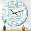 Budget 🎁 Carson Carrington Tomming White And Blue Pattern I' Mid-Century Wall Clock ⌛ -Carson Carrington Sales unnamed file 5664