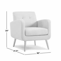 Cheapest 😍 Carson Carrington Keflavik Mid-century Dove Grey Linen Arm Chair ✔️ -Carson Carrington Sales unnamed file 5678