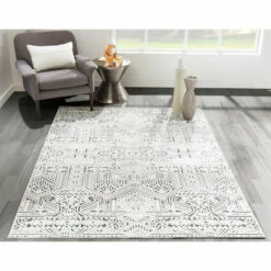 Deals 🔔 Carson Carrington Laggared Polyester Area Rug Charcoal 🤩