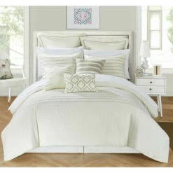 Flash Sale 😍 Carson Carrington Juelsminde 9-piece Beige Comforter Set ⌛