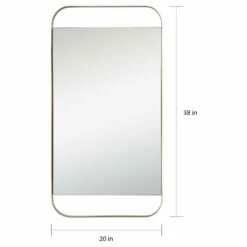 Discount 👍 Carson Carrington Hjuljern Framed Painted Antique Brass Mirror 🛒 -Carson Carrington Sales unnamed file 5738