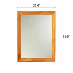 Brand new 👍 Carson Carrington Salubole Maple Rectangular Accent Mirror 👍 -Carson Carrington Sales unnamed file 5764
