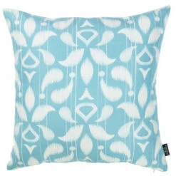 Buy ✔️ Carson Carrington Ikat Sky Blue 18-inch Printed Throw Pillow Cover ⭐