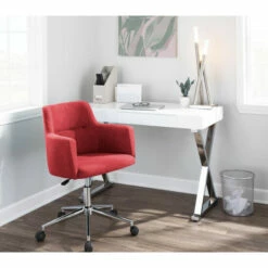 Hot Sale 😍 Carson Carrington Duved Contemporary Fabric Office Chair - N/A Red 👏 -Carson Carrington Sales unnamed file 5880