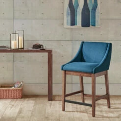 Cheap 🛒 Carson Carrington Paldiski Counter Stool Blue 🌟