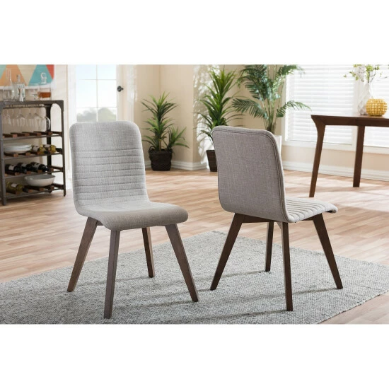 Hot Sale โจ Carson Carrington Honningsvag 2-piece Light Grey Mid-century Modern Upholstered Dining Chair Set ๐ 4 Hot Sale โจ Carson Carrington Honningsvag 2-piece Light Grey Mid-century Modern Upholstered Dining Chair Set ๐ - Image 2