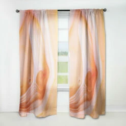 Cheap 👍 Carson Carrington Tannback 'Mineral Orange Agate' Mid-CenturyCurtain Single Panel ✔️