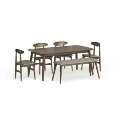 Hot Sale ⌛ Carson Carrington Haapajarvi Mid-century Modern 6-piece Medium Oak Dining Set ❤️ -Carson Carrington Sales unnamed file 5943
