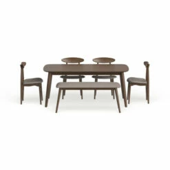 Hot Sale ⌛ Carson Carrington Haapajarvi Mid-century Modern 6-piece Medium Oak Dining Set ❤️ -Carson Carrington Sales unnamed file 5944